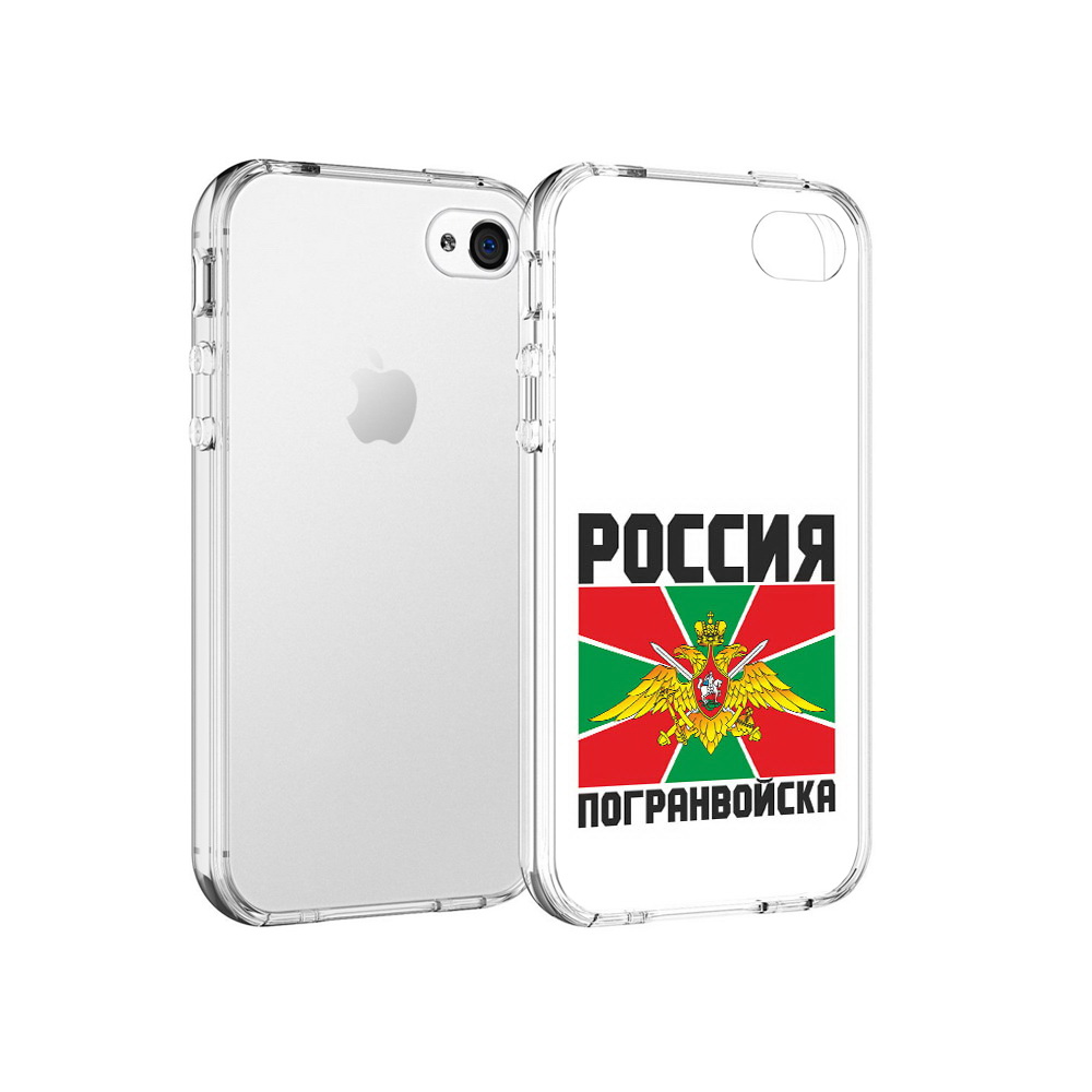 

Чехол MyPads Tocco для Apple iPhone 4 погранвойска, Прозрачный, Tocco