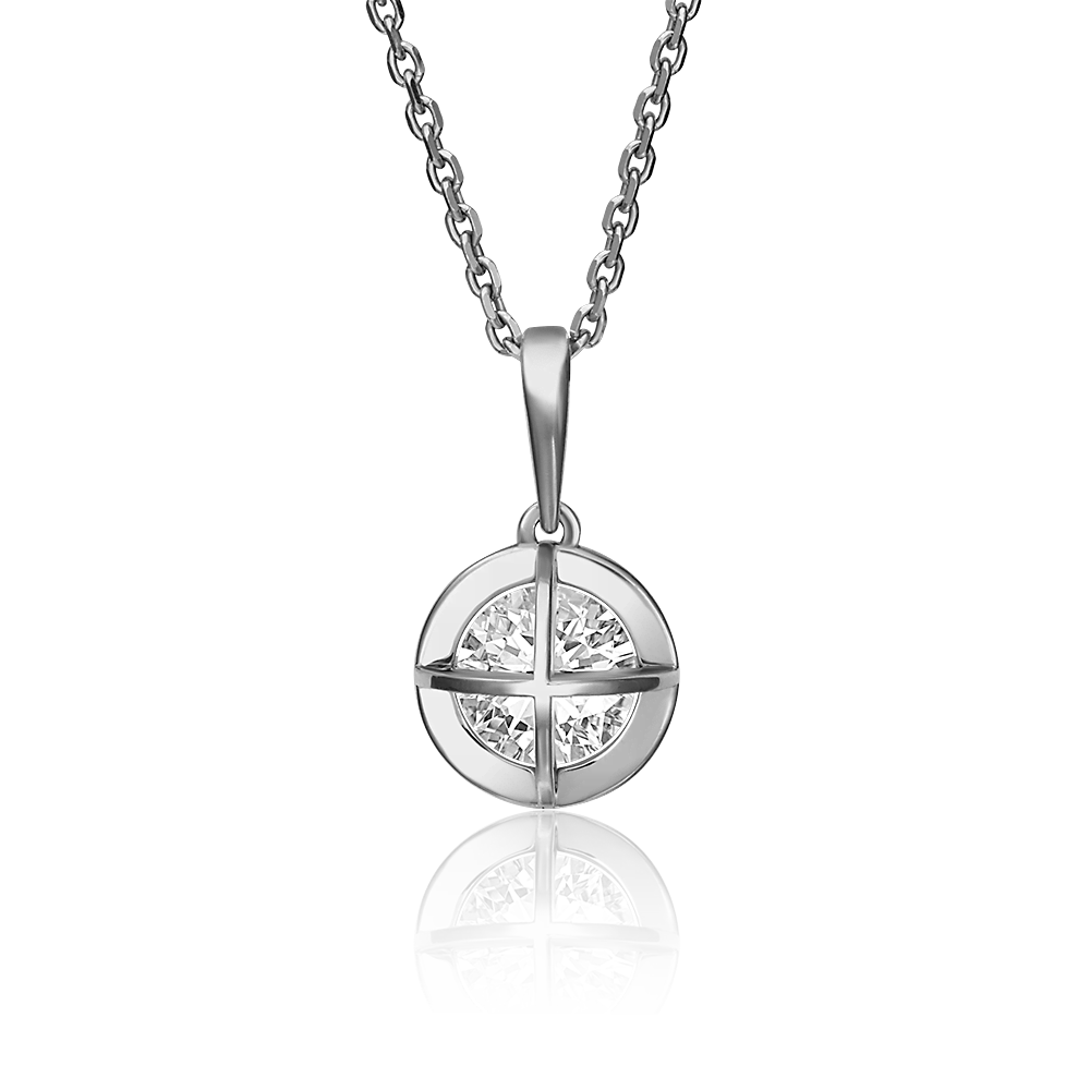 

Кулон из золота PLATINA jewelry 03-3073-00, фианит, 03-3073-00
