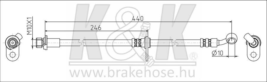 

Шланг Тормозной Ft1847 Honda Cr-V Re, Rm 2012-2018 Fl K&K арт. FT1847