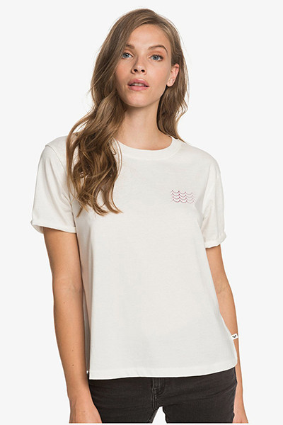 

Футболка женская Roxy POP Surf белая S, POP Surf