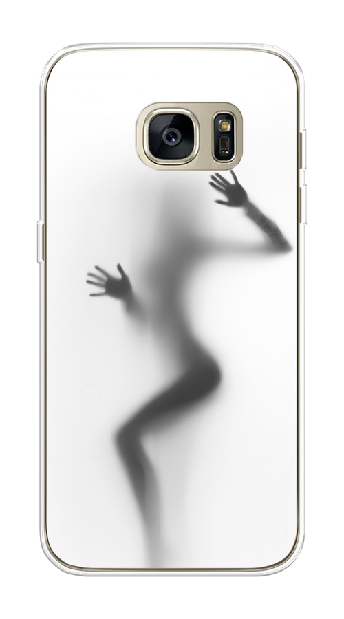 

Чехол Awog на Samsung Galaxy S7 edge "Девушка в душе", Серый;белый;черный, 24650-7