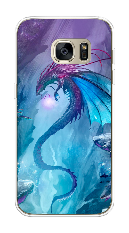 

Чехол Awog на Samsung Galaxy S7 edge "Водный дракон", Голубой;фиолетовый;синий, 24650-2