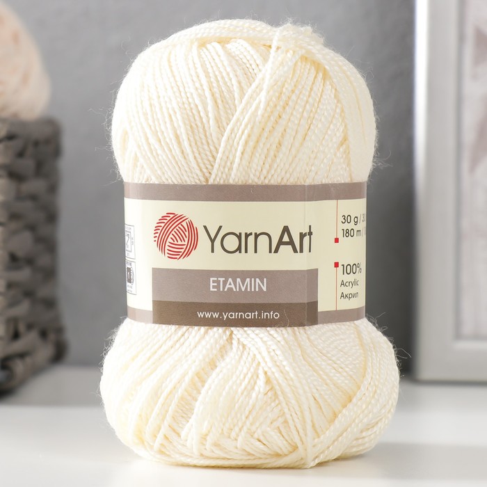 

Пряжа Etamin 100% акрил 180м/30гр (423 экрю) (10 шт), Бежевый