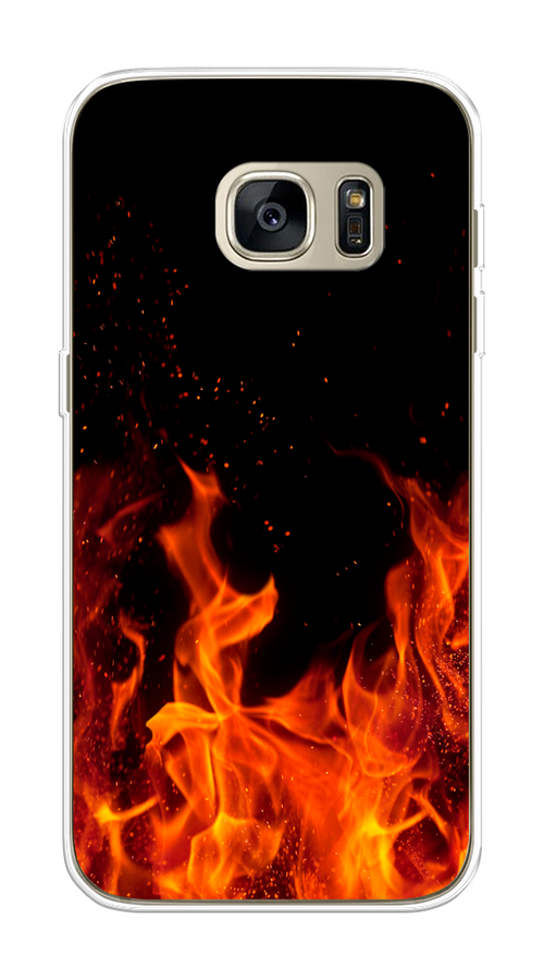 

Чехол Awog на Samsung Galaxy S7 edge "Все в огне", Оранжевый;черный, 24650-4