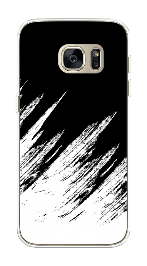 

Чехол Awog на Samsung Galaxy S7 edge "Черно белые брызги", Черный;белый;бежевый, 24650-3