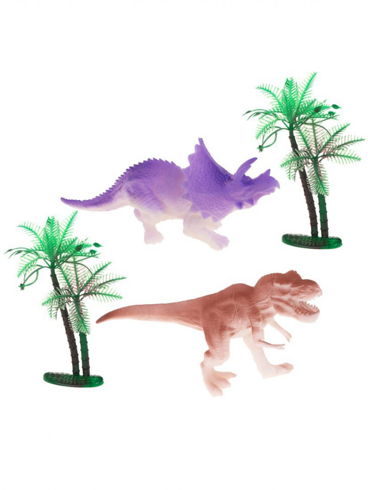 фото Игровой набор наша игрушка "динозавры", 4 предм., в ассорт., пакет (801862)