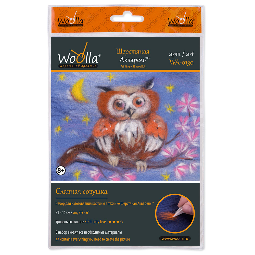 Woolla (Россия) Славная совушка WA-0130, 15x21 см от