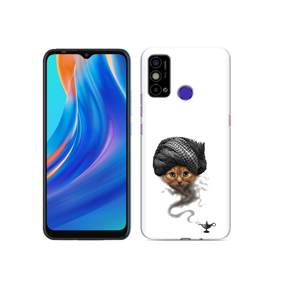 

Чехол MyPads Tocco для Tecno Spark Go кот джин, Прозрачный, Tocco