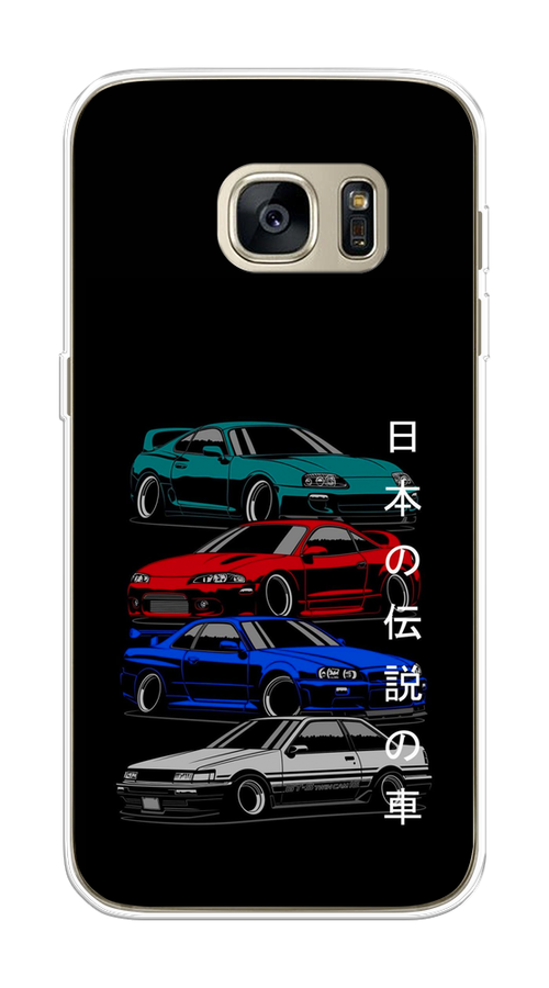 

Чехол Awog на Samsung Galaxy S7 edge "JDM Legend cars", Зеленый;красный;синий, 24650-5