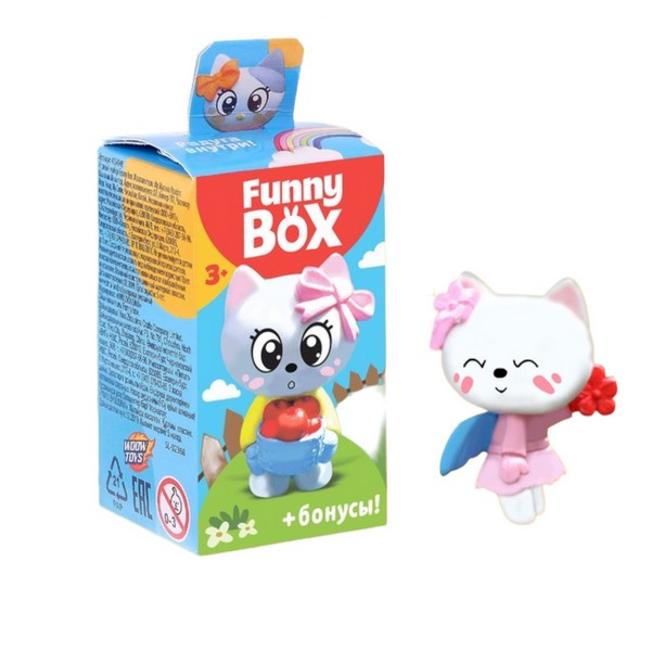 

Фигурка WOOW TOYS Funny Box Котик радуга, инструкция, наклейки, Funny Box Котик радуга, инструкция, наклейки