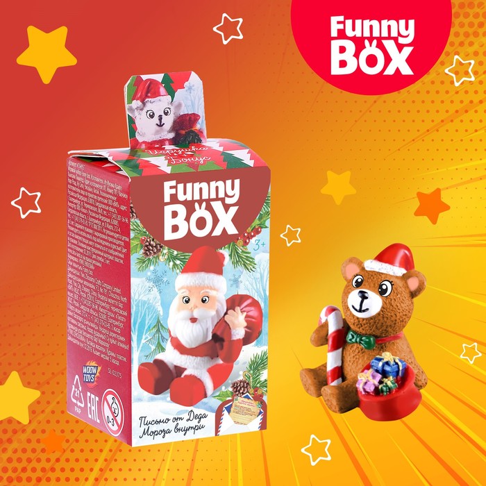 фото Фигурка woow toys funny box новый год письмо, инструкция