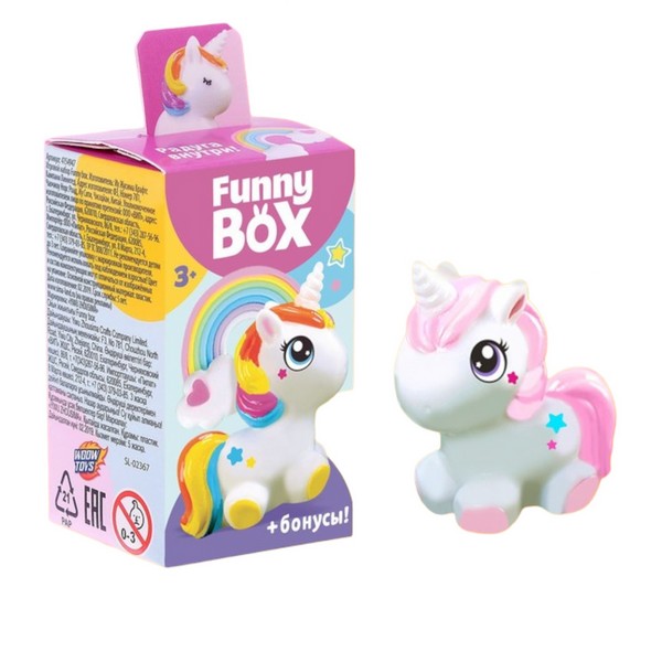фото Фигурка woow toys funny box пони, радуга, инструкция, наклейки