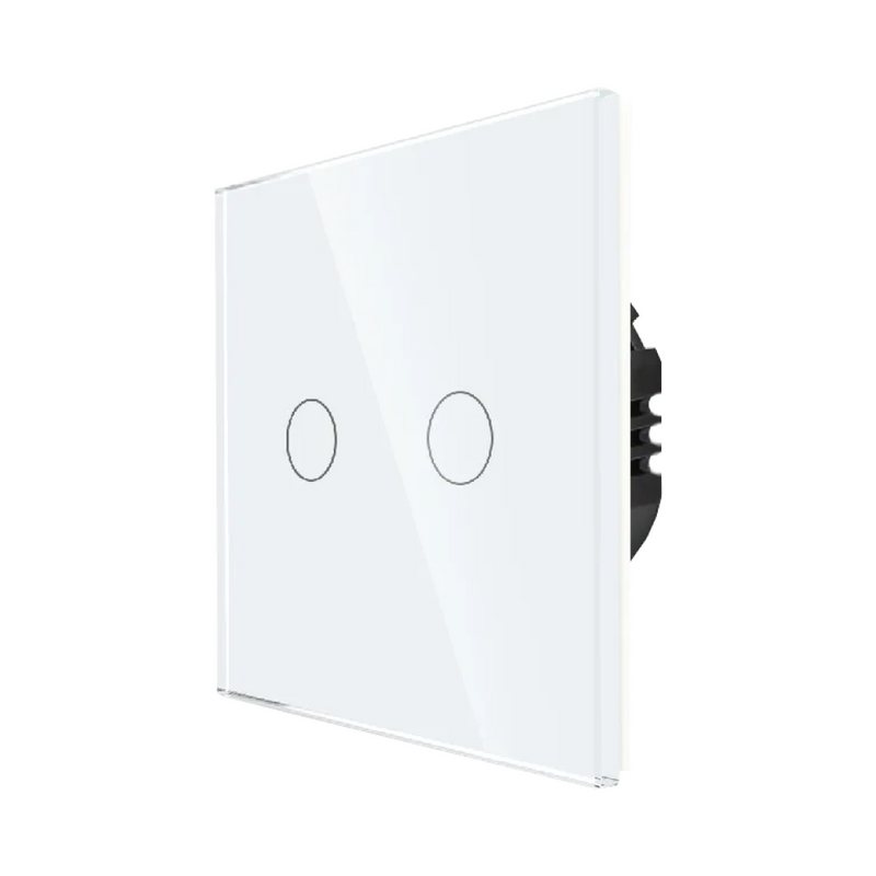 

Умный Wi-Fi выключатель с Алисой на 1000W на 2 группы света Tuya (белый), SW-SENSOR-PL-2-WHITE