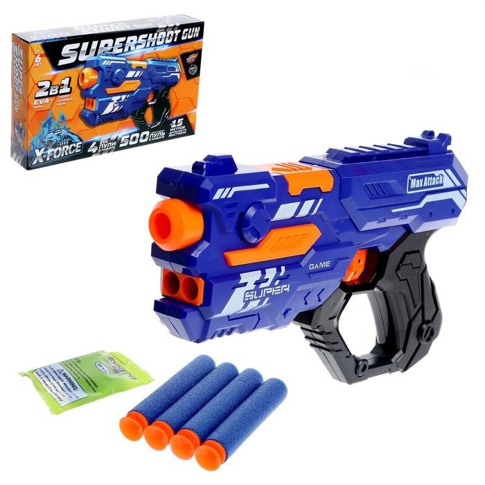 фото Woow toys supershoot gun, стреляет мягкими пулями пластик