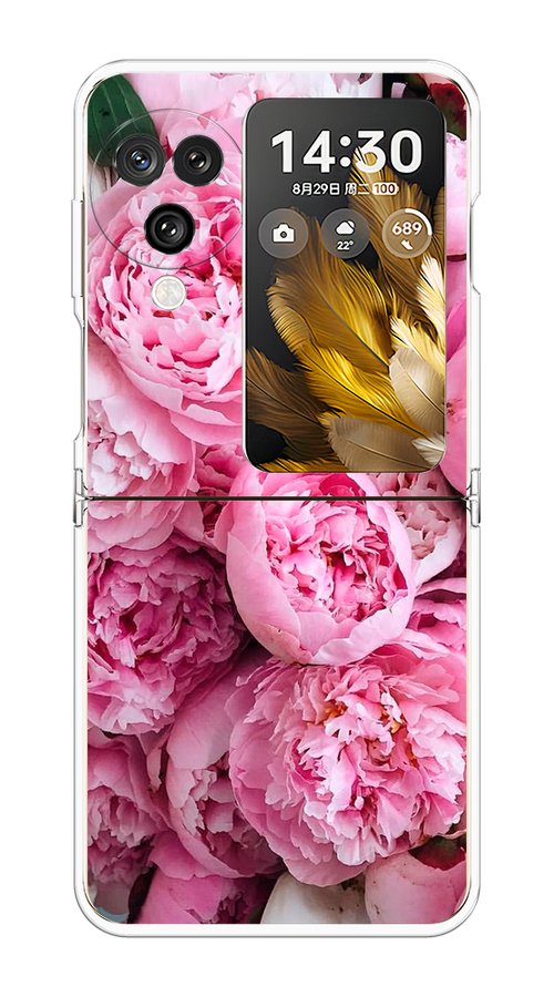 

Чехол на Oppo Find N3 Flip "Розовые пионы", Бежевый;розовый, 2517250-1