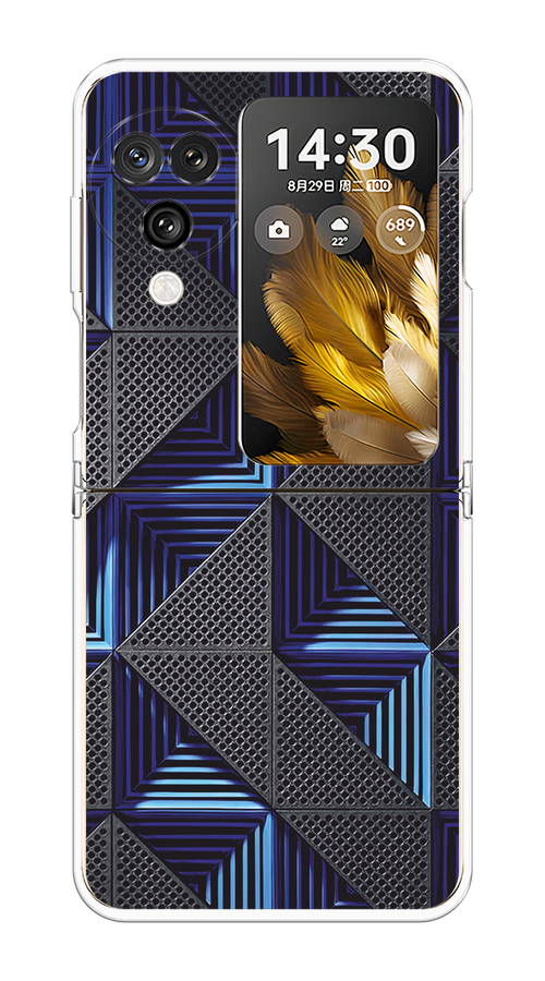 

Чехол на Oppo Find N3 Flip "IBM", Серый;синий, 2517250-1