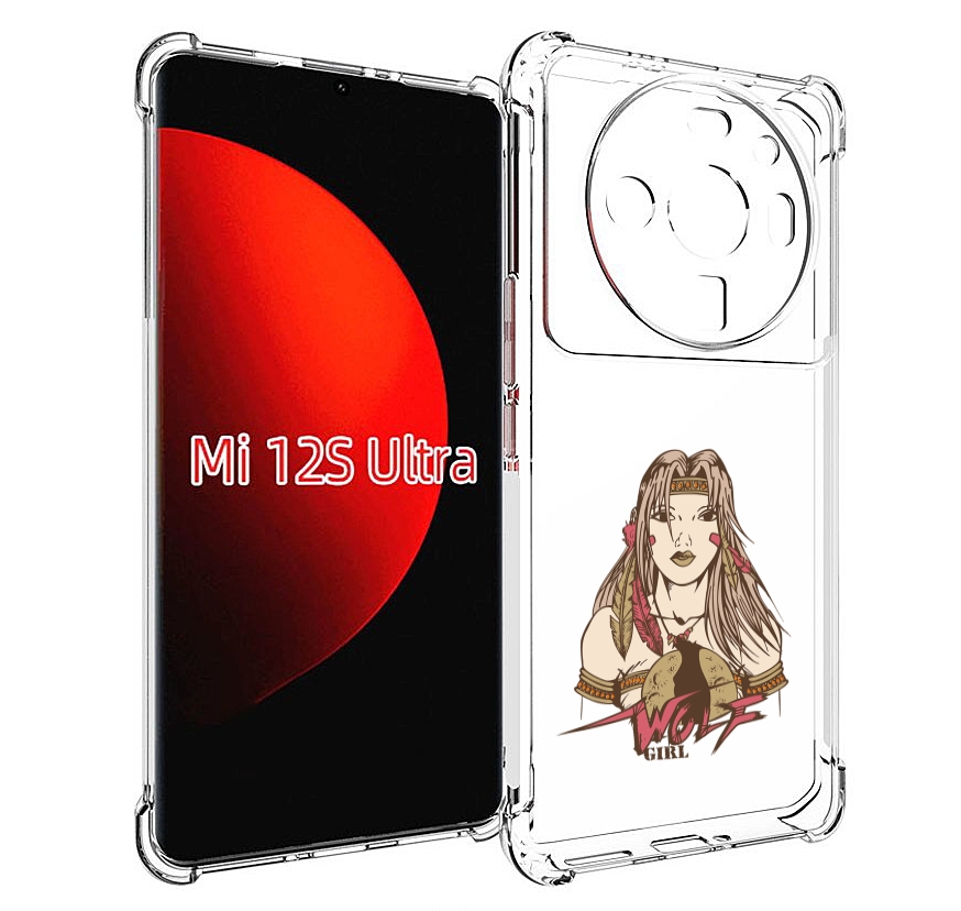 

Чехол MyPads девушка волк для Xiaomi 12S Ultra, Прозрачный, Tocco