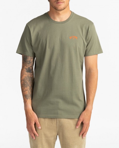 

Футболка мужская Arch Wave Billabong зеленая S, Arch Wave