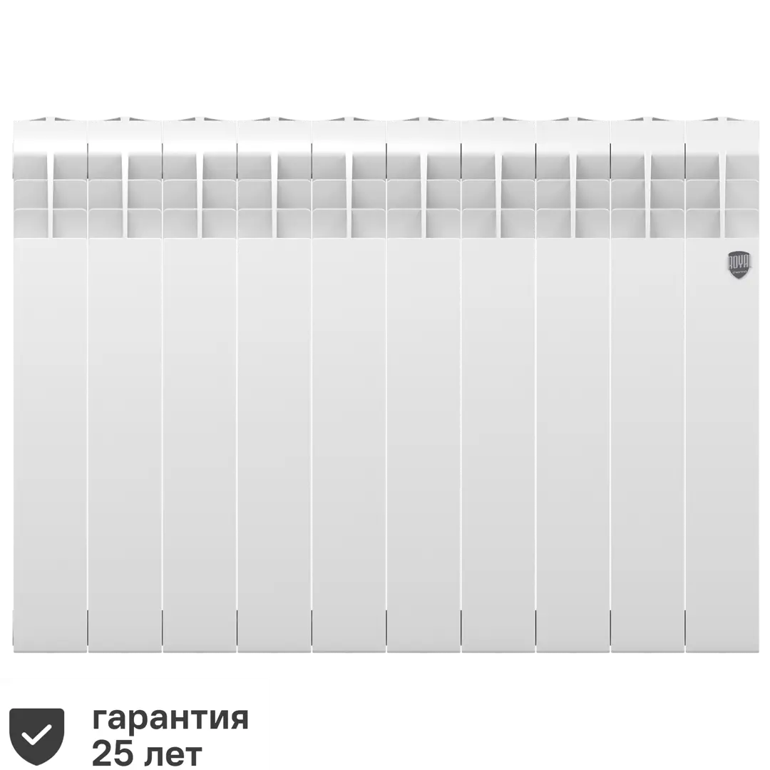 Радиатор Royal Thermo Biliner 350/87 биметалл 10 секций боковое подключение цвет белый