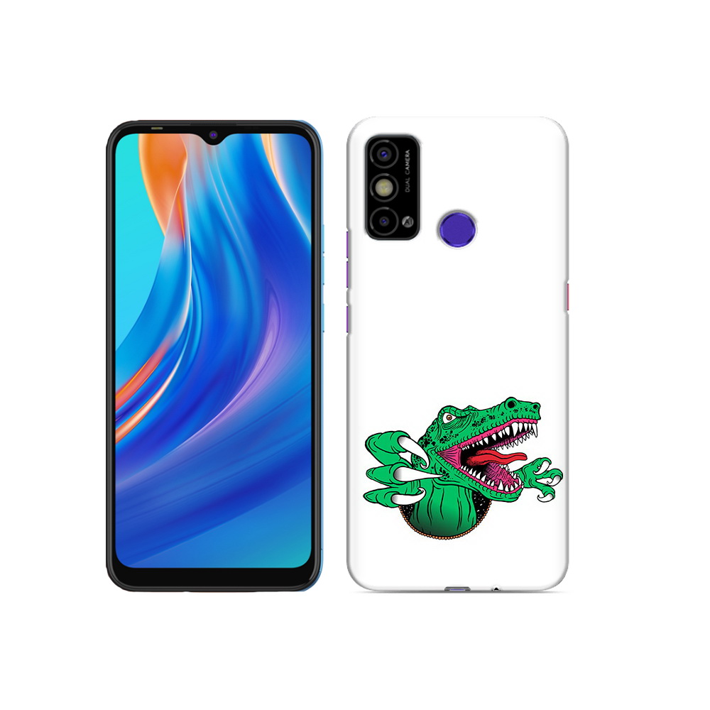 

Чехол MyPads Tocco для Tecno Spark Go крокодил, Прозрачный, Tocco