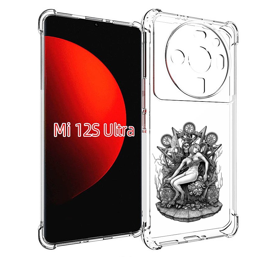 

Чехол MyPads девушка на троне для Xiaomi 12S Ultra, Прозрачный, Tocco