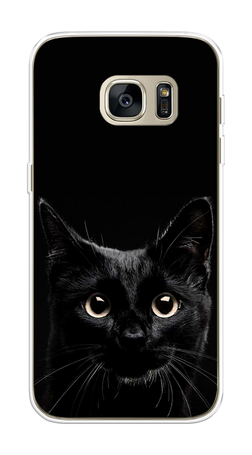 

Чехол Awog на Samsung Galaxy S7 edge "Добрый кот", Черный, 24650-1