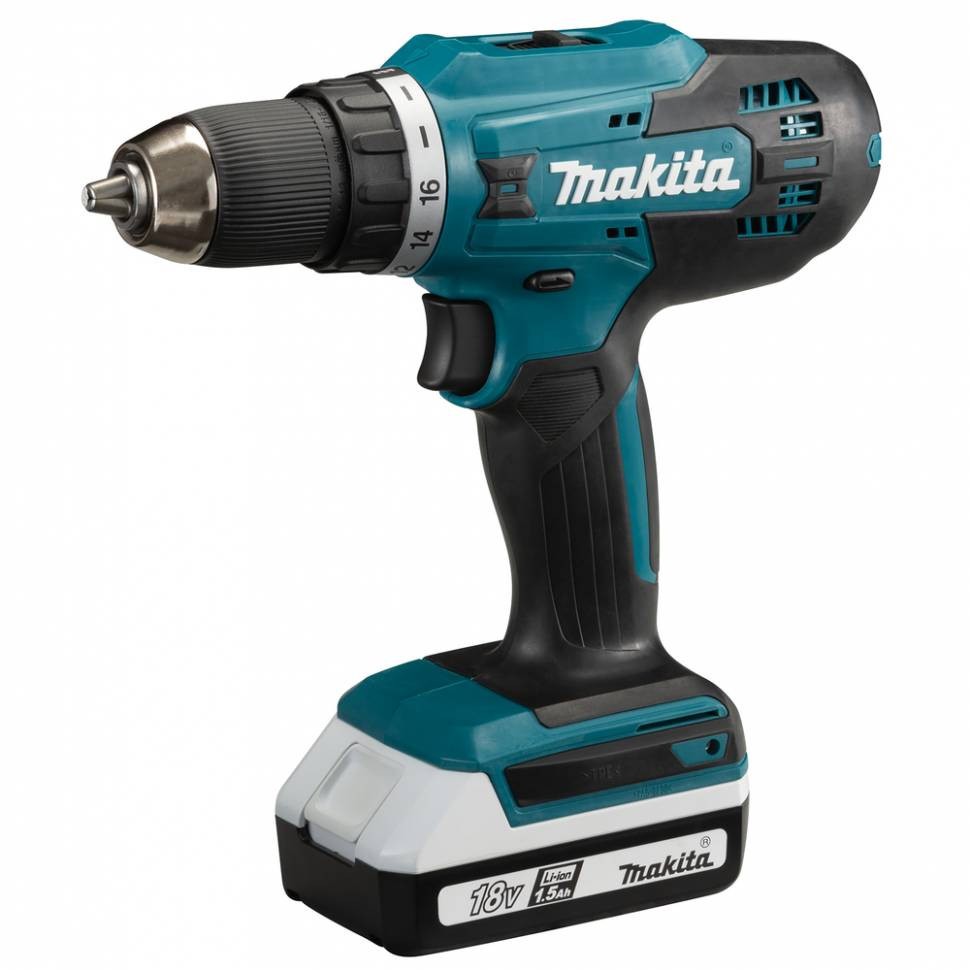 Аккумуляторная дрель-шуруповерт Makita DF488DWE 19054₽