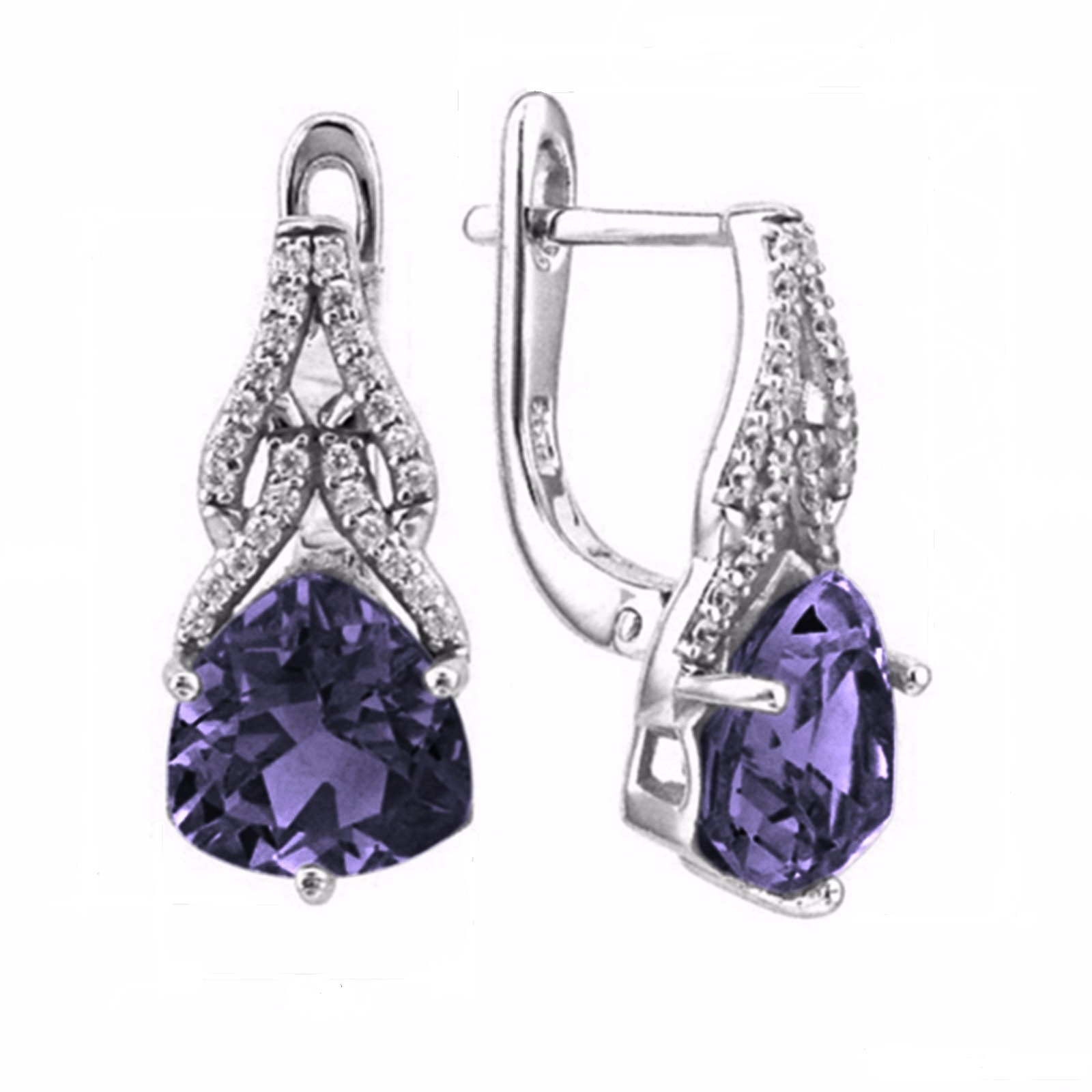 

Серьги из серебра Balex Jewellery 2405937039, опал искусственный, 2405937039