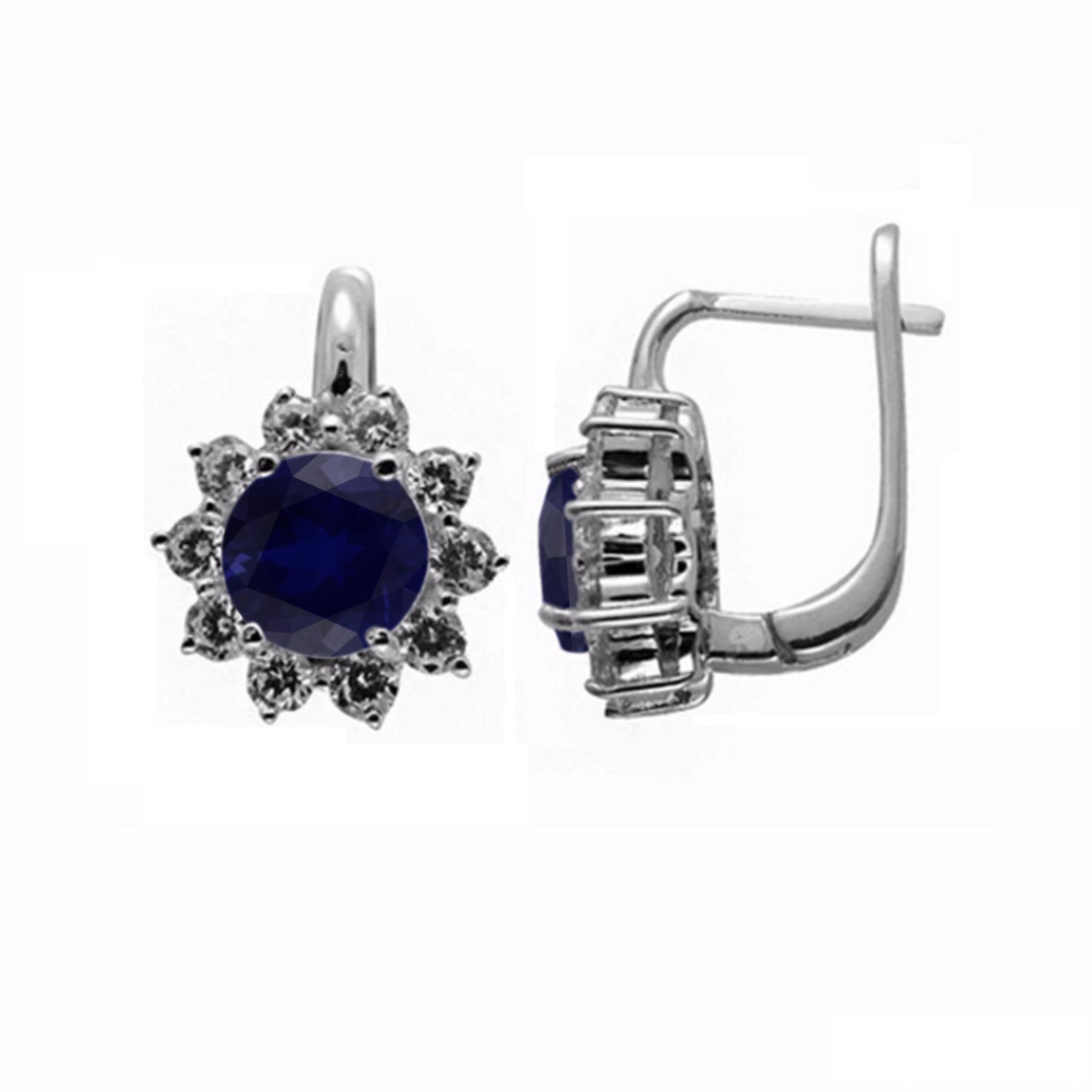 

Серьги из серебра с сапфиром Balex Jewellery 2405937192, 2405937192