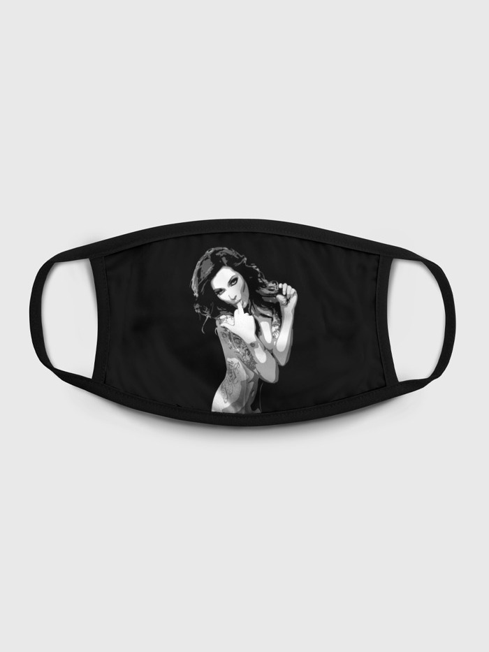 

Многоразовая маска унисекс Burnettie Trap Girl, Разноцветный, Trap Girl