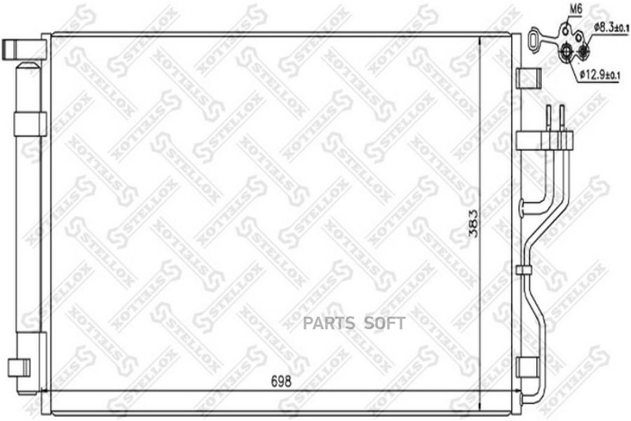 

Радиатор кондиционера Hyundai Ix35 09>, Kia Sportage 2.0I-2.4 Stellox 10-45695-SX