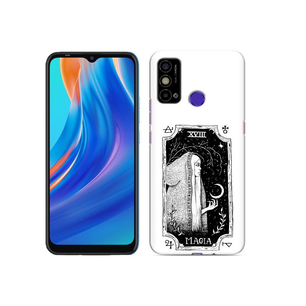 

Чехол MyPads Tocco для Tecno Spark Go лунная магия, Прозрачный, Tocco