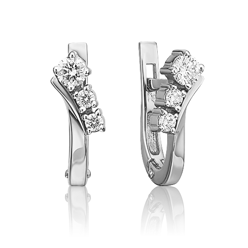 

Серьги из белого золота с бриллиантом PLATINA jewelry 02-0236-00-101-1120-30, 02-0236-00-101-1120-30