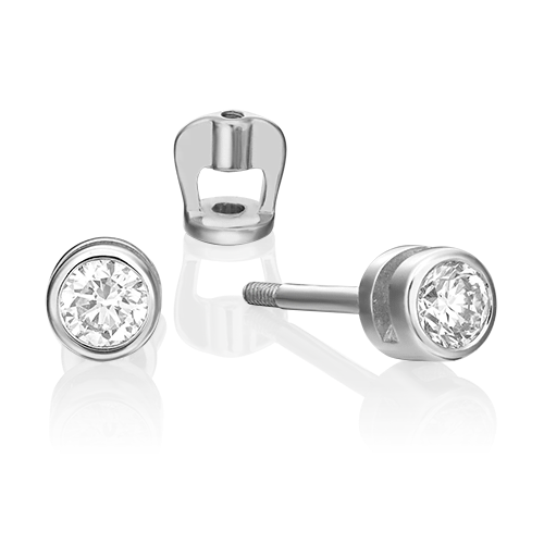 

Серьги из белого золота с бриллиантом PLATINA jewelry 02-0256-00-101-1120-30, 02-0256-00-101-1120-30