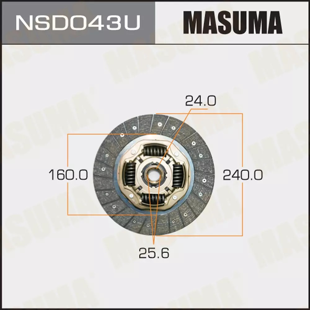 

Диск сцепления ISUZU NISSAN Masuma NSD043U