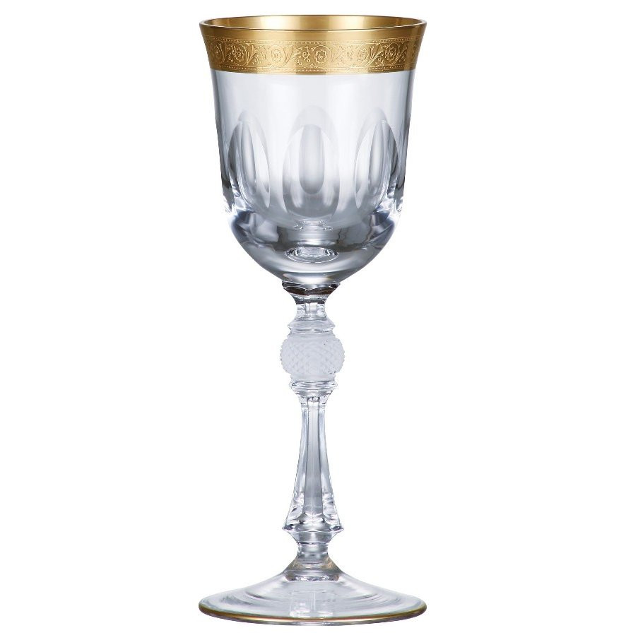 

Бокалы для вина 205 мл 6 шт Crystalite Bohemia Джесси Матовое золото 43373 022820, Прозрачный, Джесси