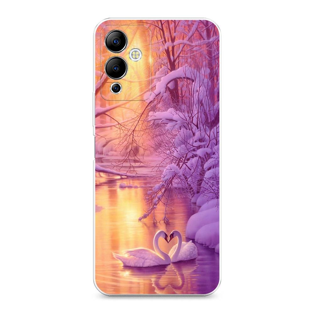 

Чехол на Infinix Note 12i "Зима 1", Фиолетовый;желтый, 3102050-2