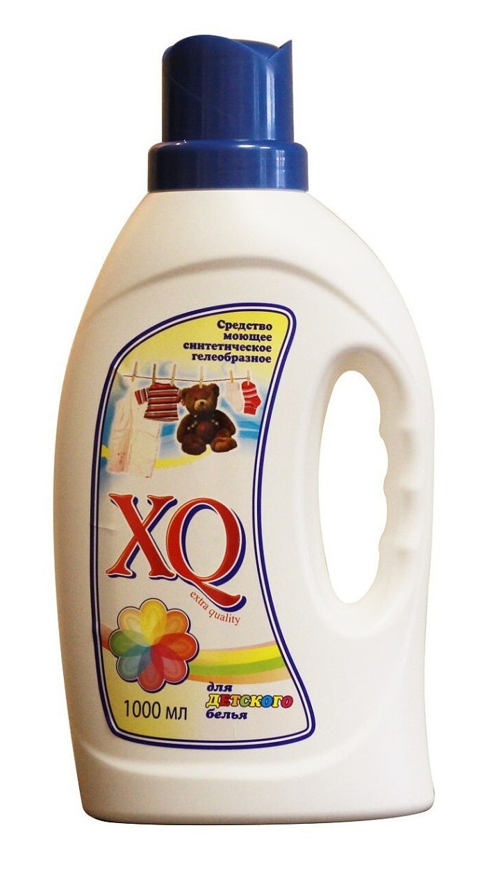 фото Xq средство моющее гелеобразное для детского белья 1 л. (аквасан) aquasun