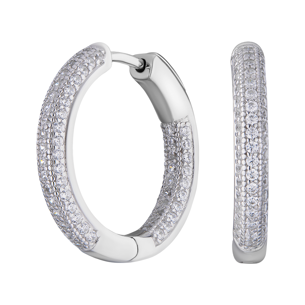 

Серьги из серебра с фианитом ЮВЕЛИР КАРАТ CTE-11790-20, CTE-11790-20