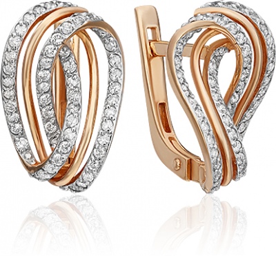 

Серьги из красного золота с бриллиантом PLATINA jewelry 02-0787-00-101-1110-30, 02-0787-00-101-1110-30