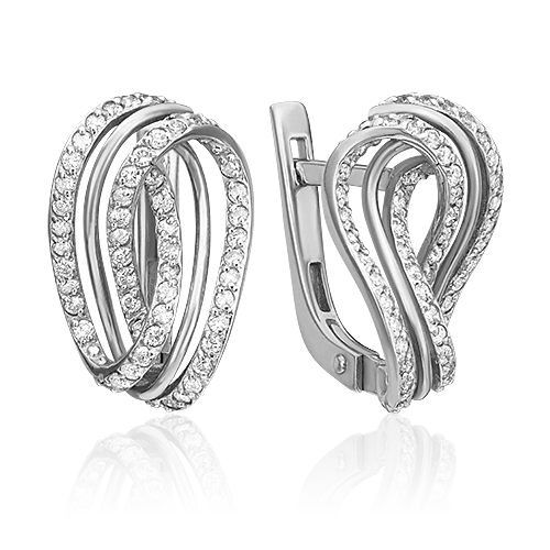 

Серьги из белого золота с бриллиантом PLATINA jewelry 02-0788-00-101-1120-30, 02-0788-00-101-1120-30