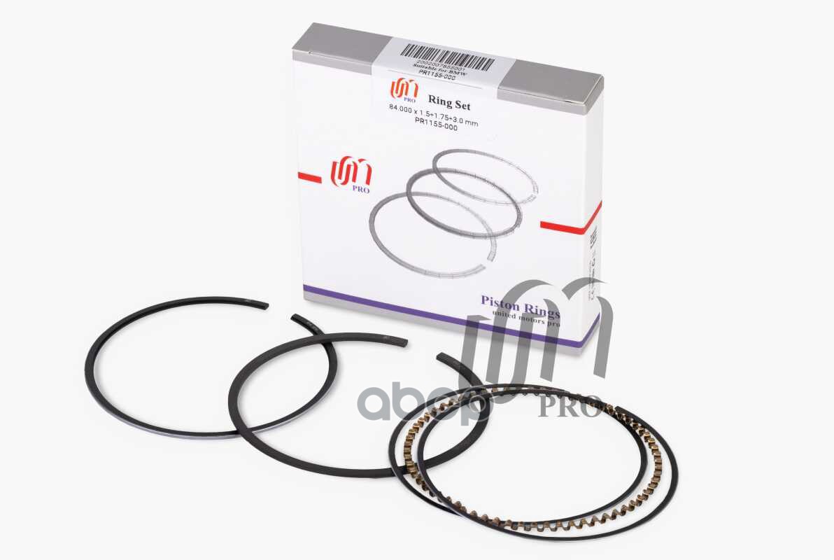 

Кольца поршневые BMW M40B16-B18, M20B25-B27 d84.0 STD 1.5-1.75-3 на 1 цил UM 1шт
