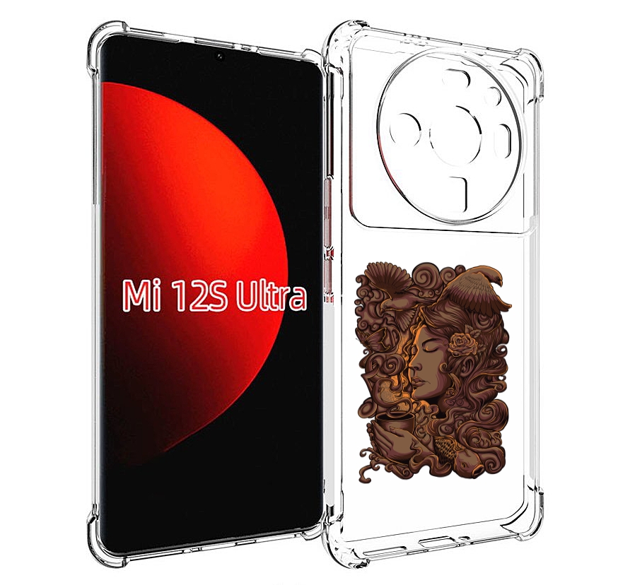 

Чехол MyPads девушка с длинными волосами абстракция для Xiaomi 12S Ultra, Прозрачный, Tocco