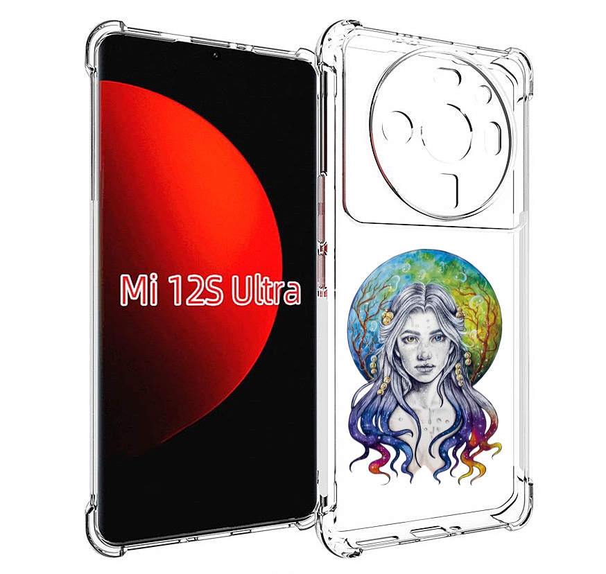

Чехол MyPads девушка с красивыми волосами для Xiaomi 12S Ultra, Прозрачный, Tocco