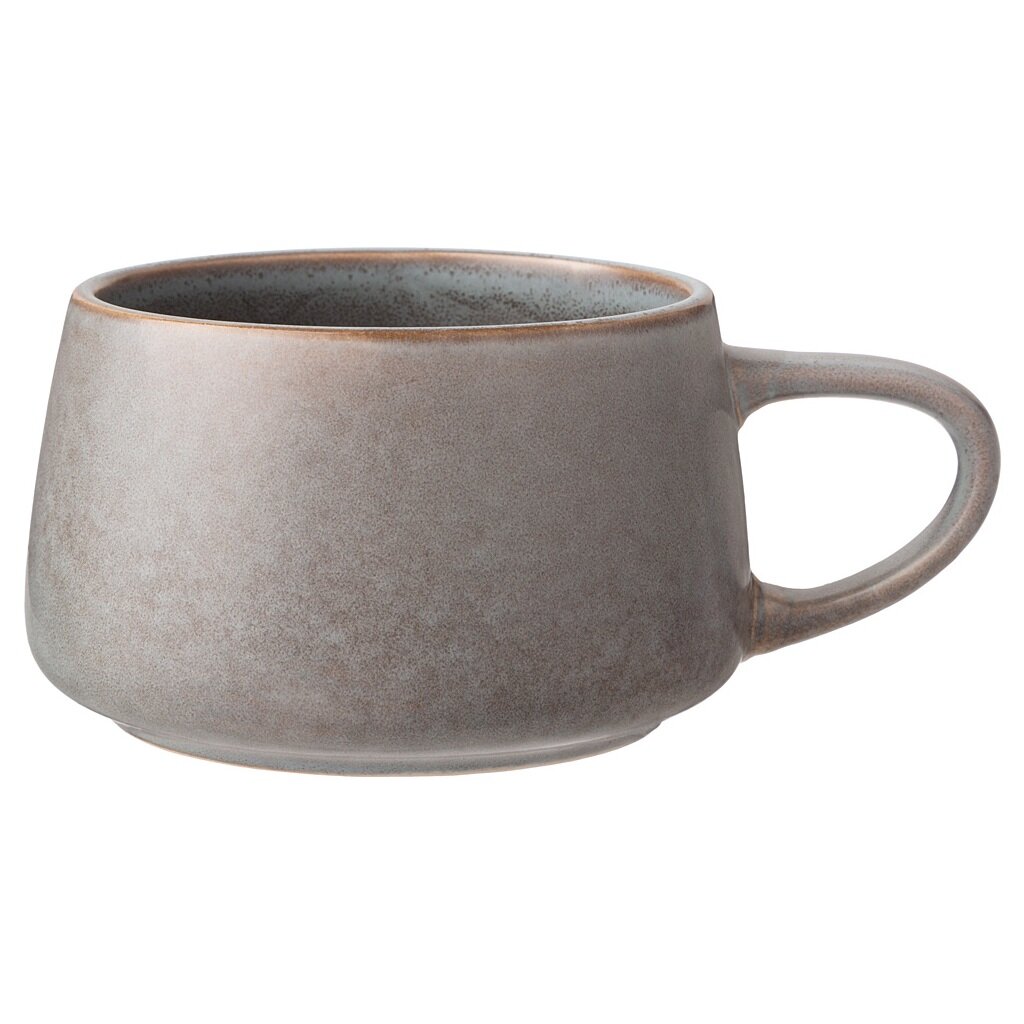 

Кружка керамика 417 мл Glaze collection Lefard 191-228 серый меланж