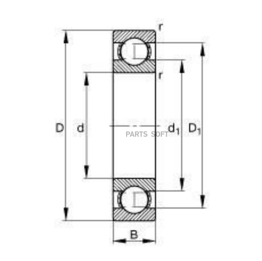 

Подшипник генератора NSK 6003DDU /6003DDUCM/ IK882130 17*35*10