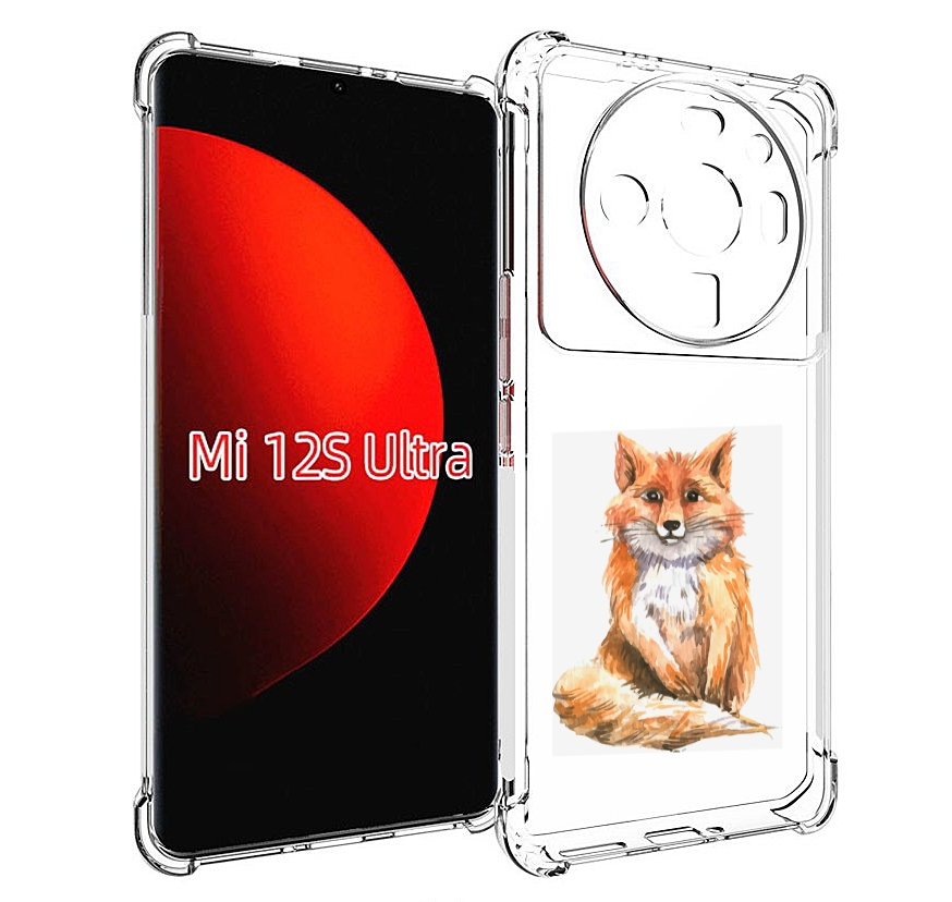 

Чехол MyPads детская лиса для Xiaomi 12S Ultra, Прозрачный, Tocco