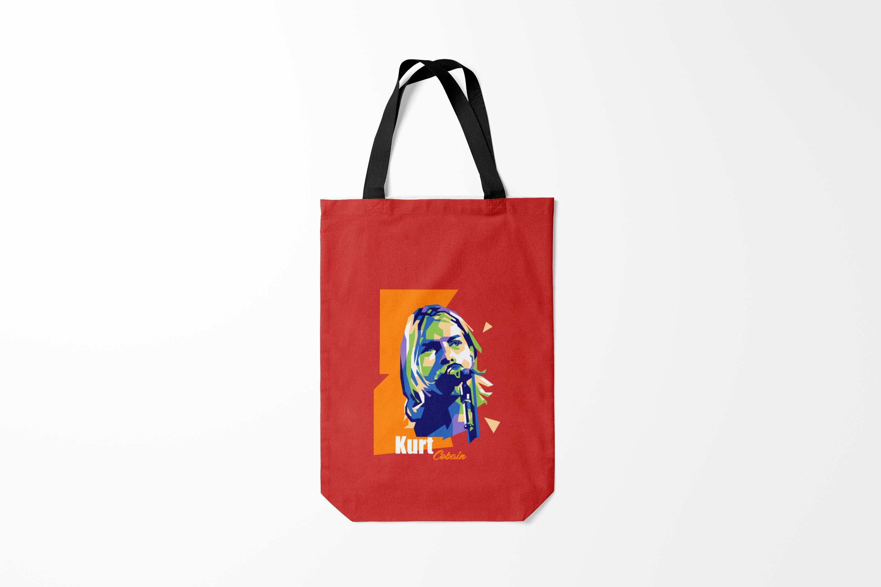 

Сумка шoппер унисекс Burnettie Kurt Cobain, розовый, Kurt Cobain