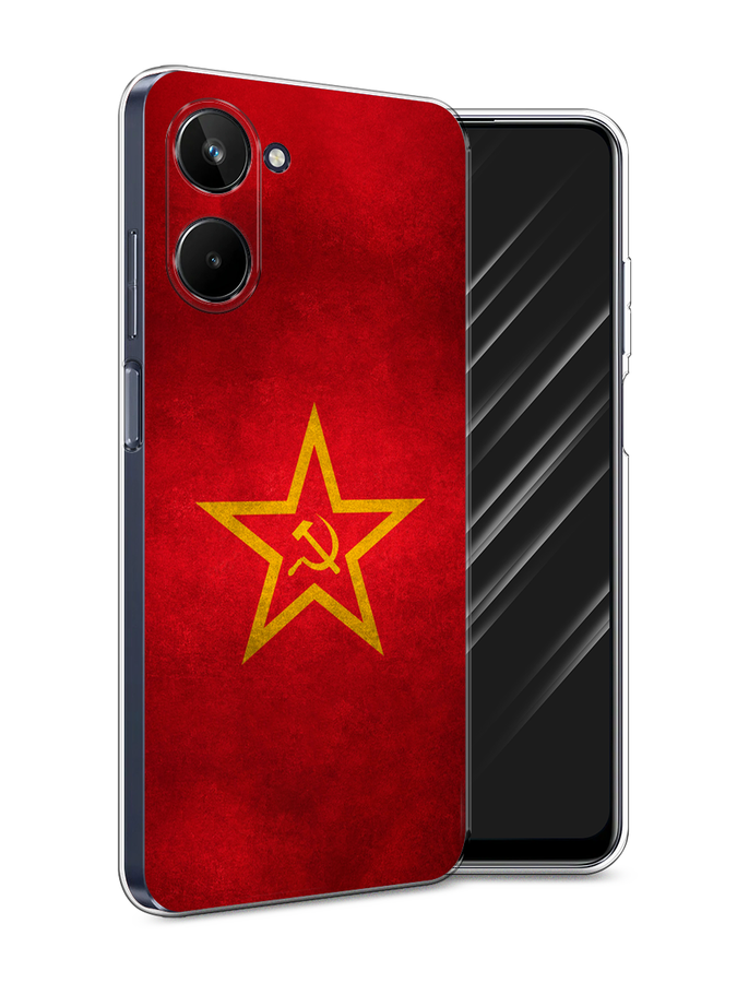 

Чехол Awog на Realme 10 5G "Красное знамя", Желтый;красный, 2512650-10