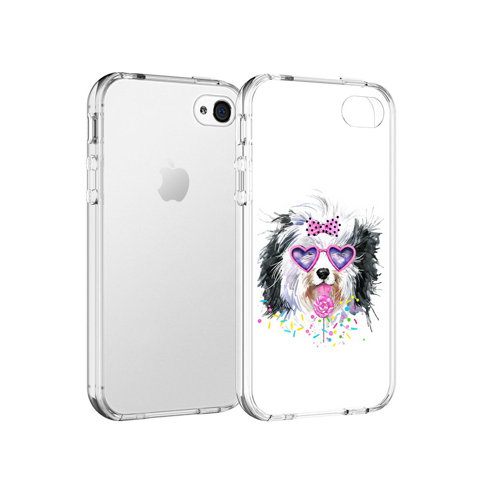 

Чехол MyPads Tocco для Apple iPhone 4 пушистик, Прозрачный, Tocco